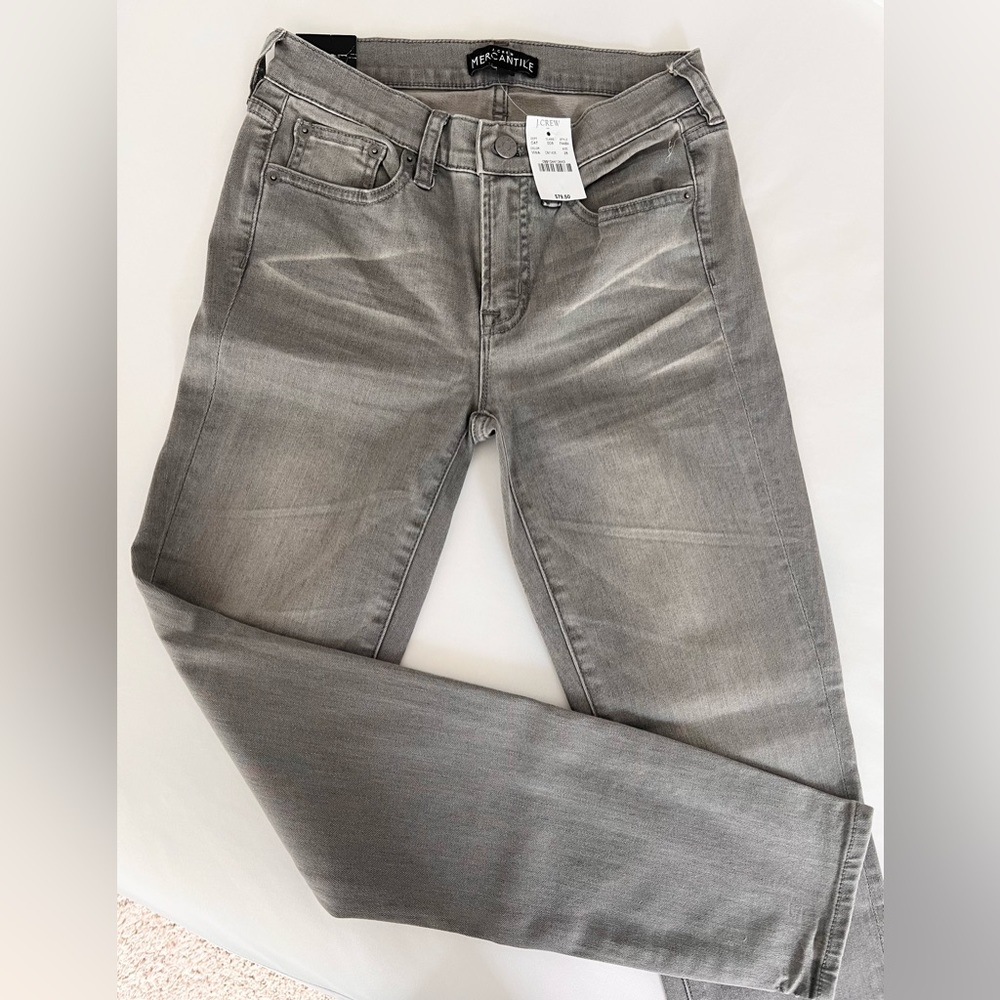 JCrew Mercantile Gray Wash Skinny Jeans